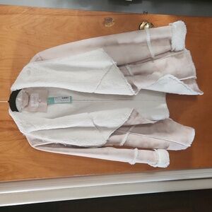 Laundry by Shelli Segal Suede Faux Fur Coat